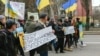 UKRAINE – Protest action against Russian invasion to Ukraine in the city of Melitopol captured by the Russian military, March 7, 2022 