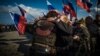 Crimea, Sevastopol - celebrating the day of "joining" the Crimea to Russia, 18Mar2017